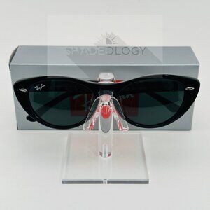 New Ray-Ban NINA Cat Eye Sunglasses RB 4314-N 601/31 Black Frames G-15 Lens 54mm